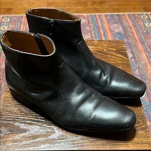 Aldo Black Leather Men's Boots